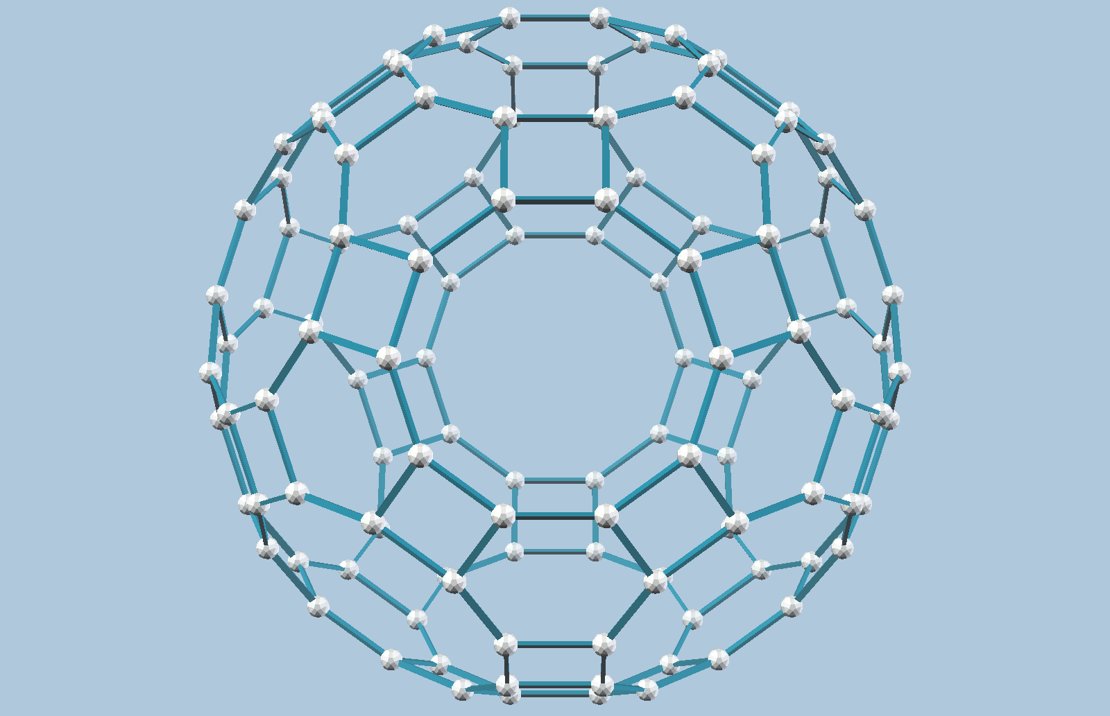 Truncated icosidodecahedron - 120 balls 180 struts