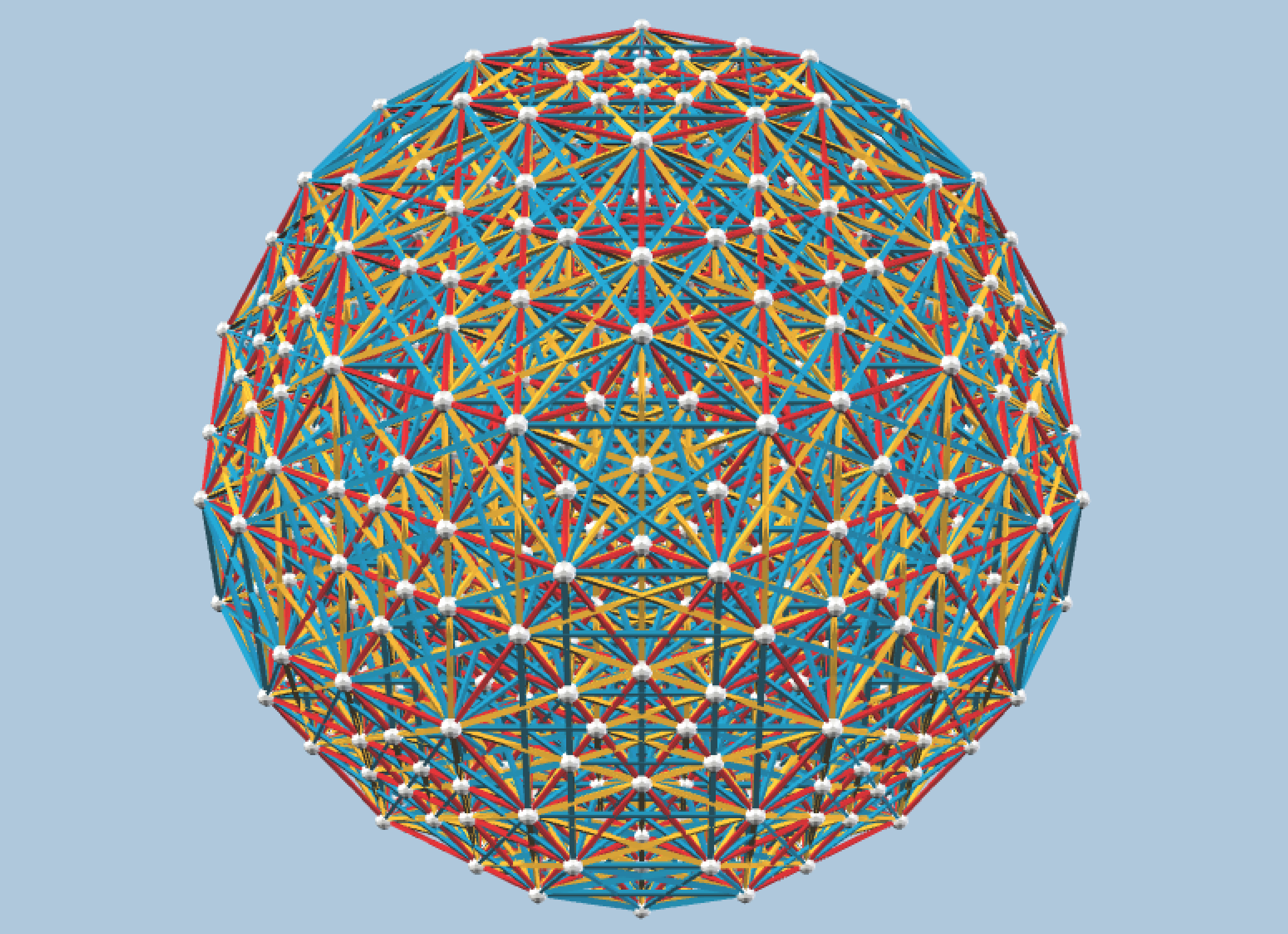 1_42 H3-symmetric projection - 5936 balls